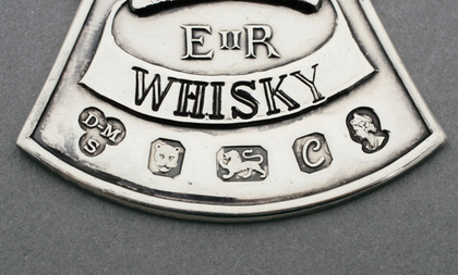 Commemorative Silver Whisky Wine Label - Silver Jubilee